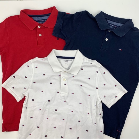 Tommy Hilfiger Polo Shirts Bundle of 3 Size 12-14 - Picture 2 of 6